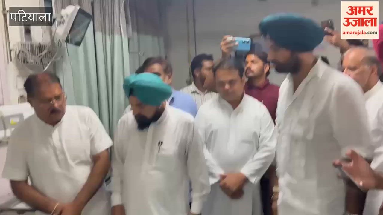 Raja Warring visited the hospital in Patiala to meet unemployed apprentice linemen.