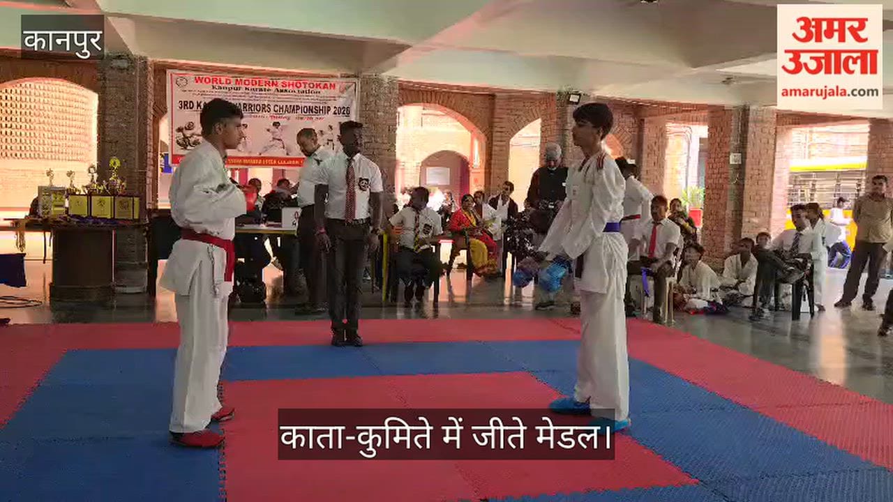 Karate Warriors Championship in Kanpur Athletes Showcase Skills at Jai Narayan Vidya Mandir
