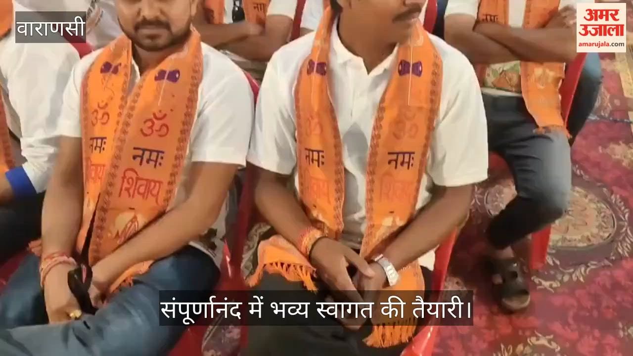Grand welcome for 500 bike riders at Sampurnanand in varanasi