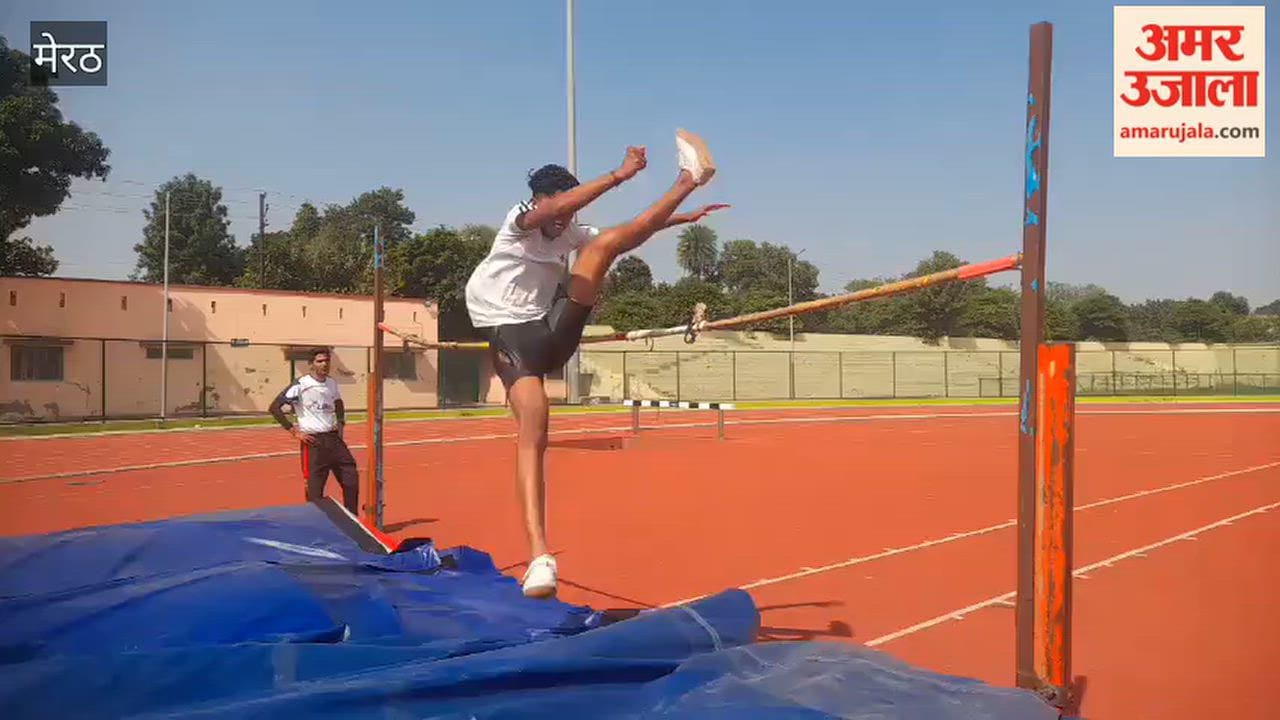District-Level Athletics Selection Trials Held at Kailash Prakash Sports Stadium in Meerut